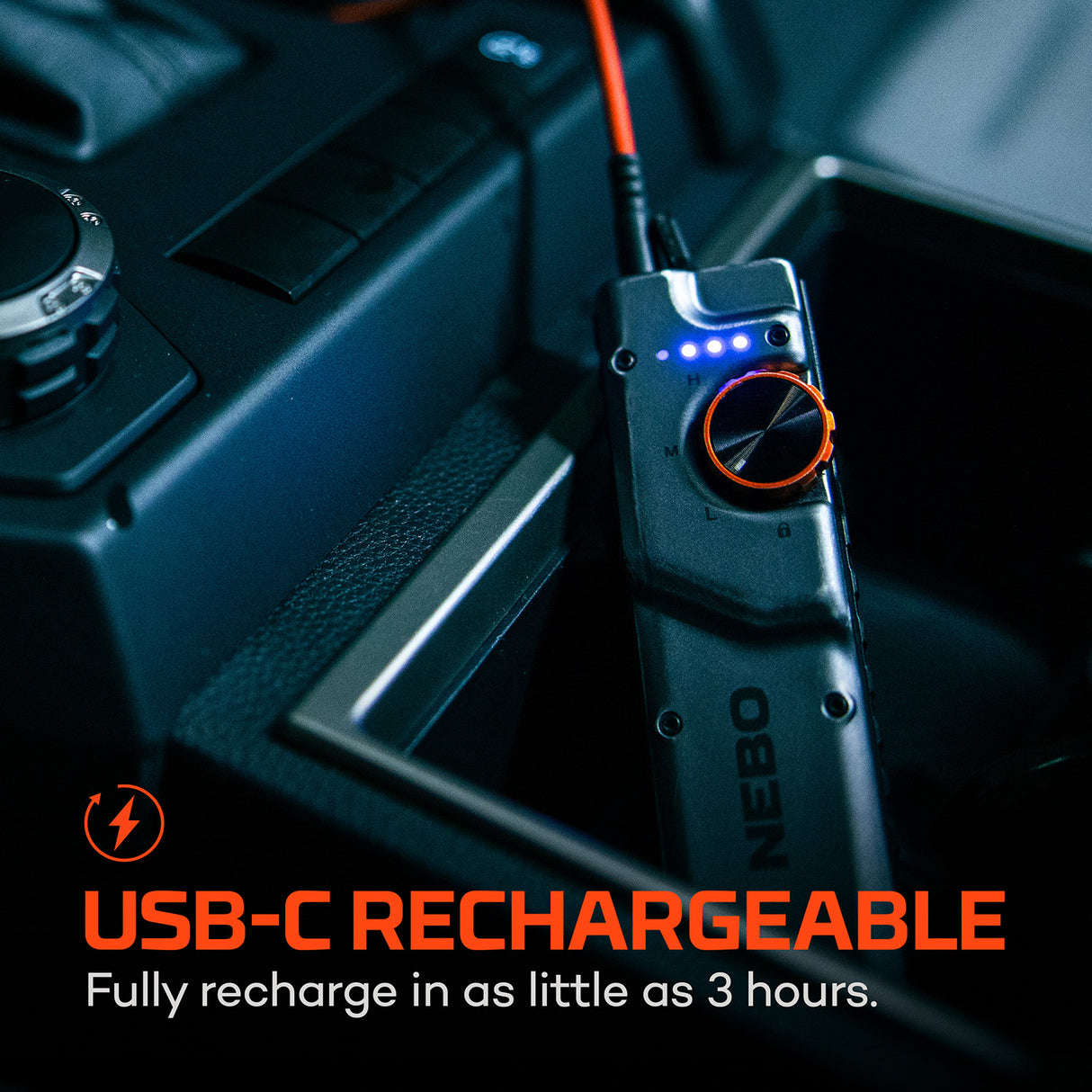 NEBO Edge 2K Rechargeable LED Torch