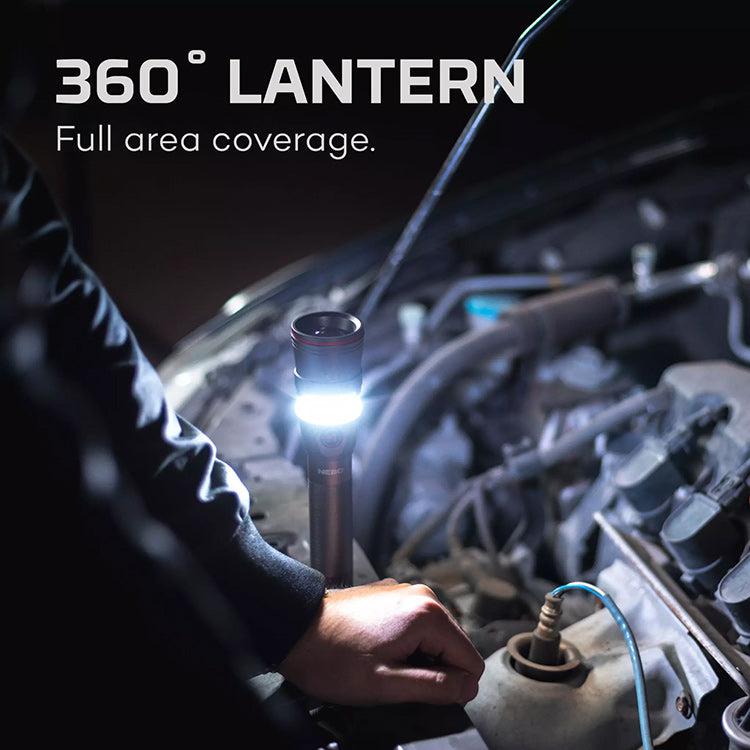 NEBO Franklin Twist Rechargeable LED Torch, Lantern & Work Light