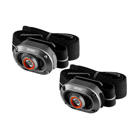 NEBO Mycro 250 Rechargeable LED Head Torch (Twin Pack)