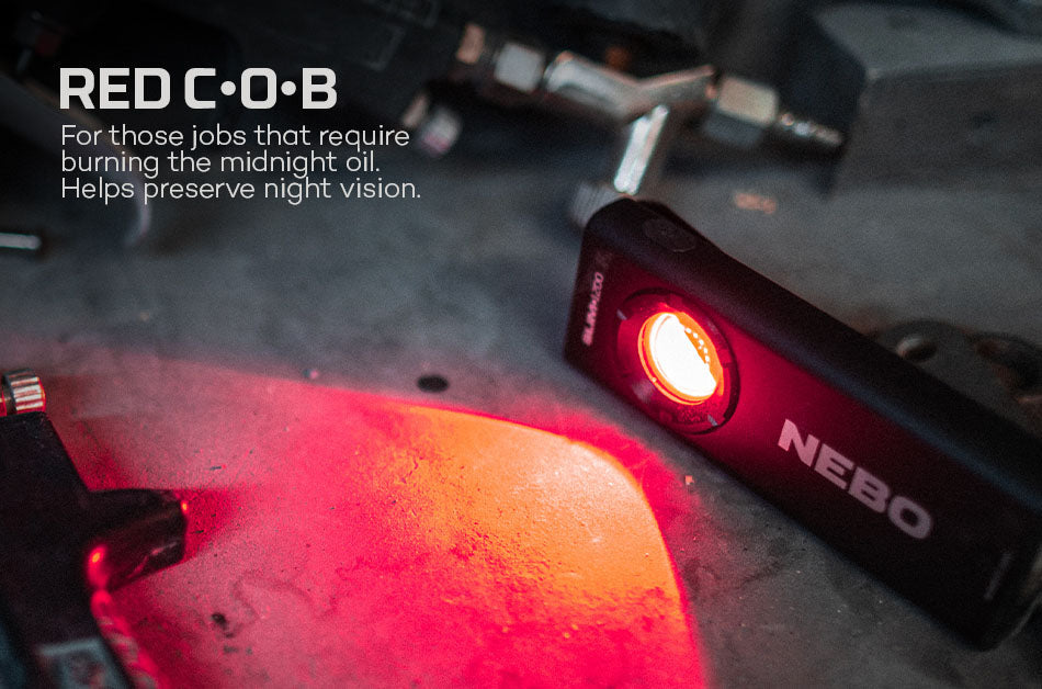 NEBO Slim+ 1200 Rechargeable LED Work Light & Power Bank