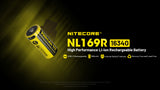 Nitecore 16340 USB-C Rechargeable 950 mAh Li-ion Protected Battery (NL169R)