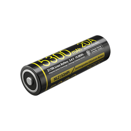 Nitecore 21700 5300 mAh 20 A High Discharge Lithium-ion Protected Battery (NL2153HPi)