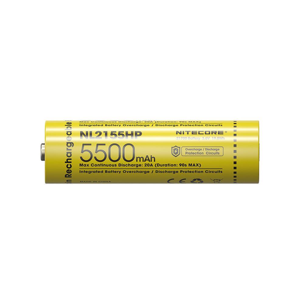 Nitecore 21700 5500 mAh 20 A High Discharge Lithium-ion Protected Battery (NL2155HP)