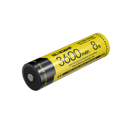 Nitecore 8 A High Discharge 18650 3600 mAh Lithium-ion Protected Battery (NL1836HP)