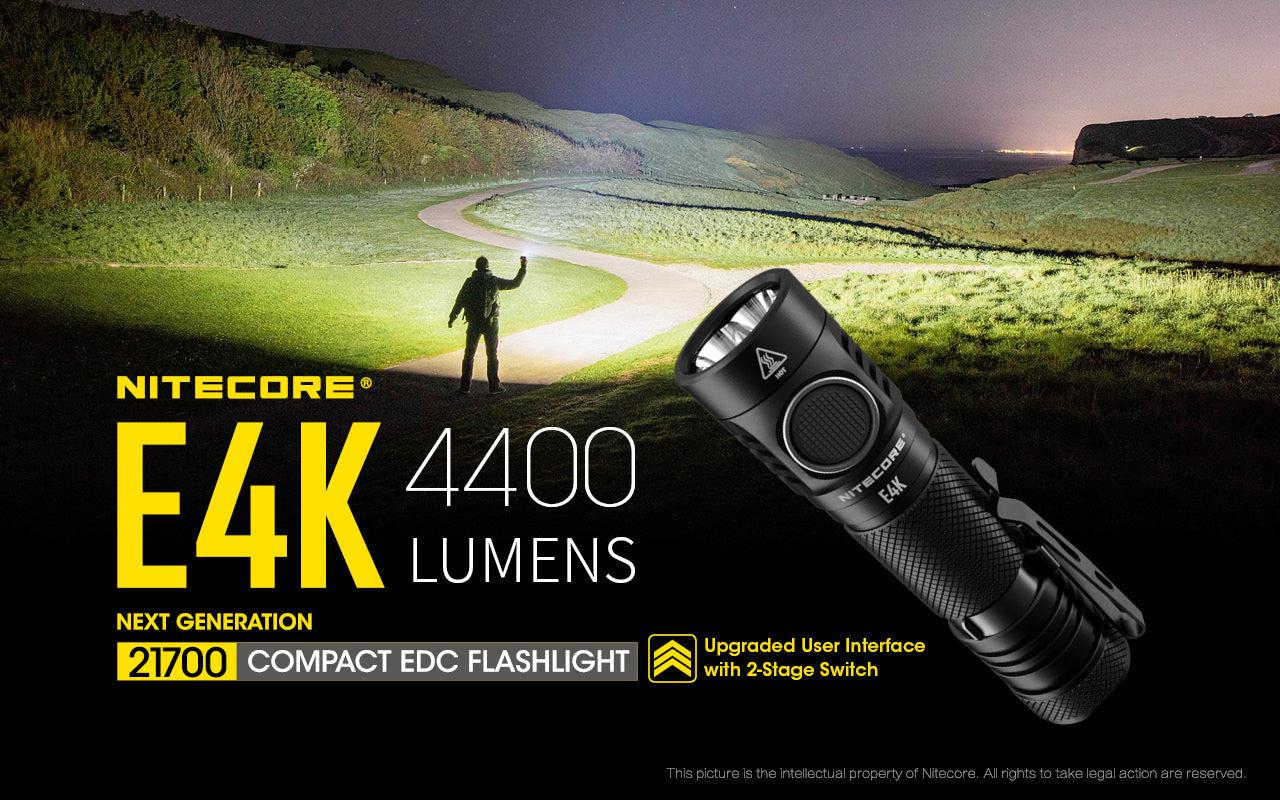 Nitecore E4K LED Torch – Torch Direct