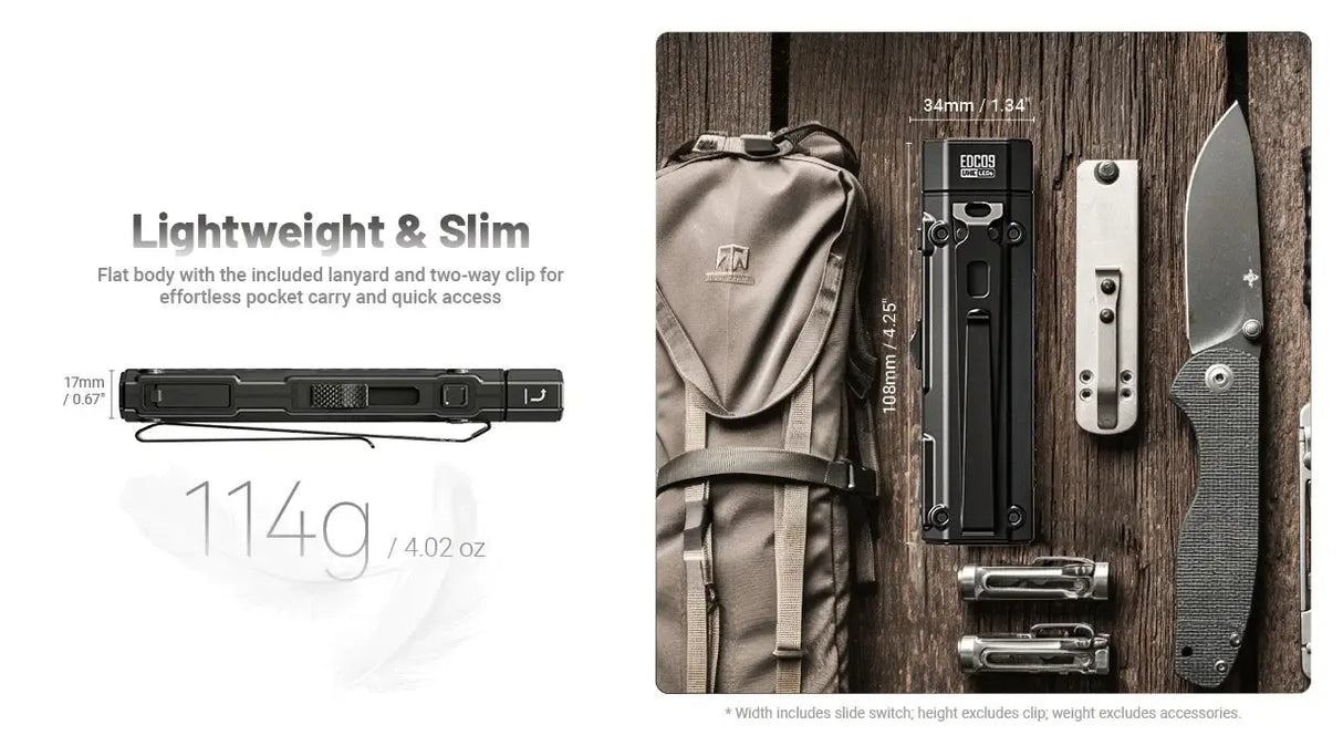 Nitecore EDC09 MCT Rechargeable LED Angle Torch