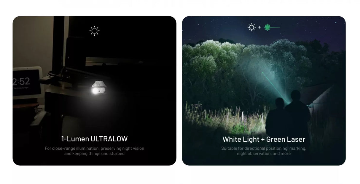 Nitecore EDC17 EU Green Laser, White & UV Slim Rechargeable LED Torch