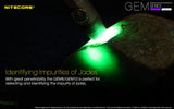 Nitecore GEM8 Gemstone Identification LED Torch