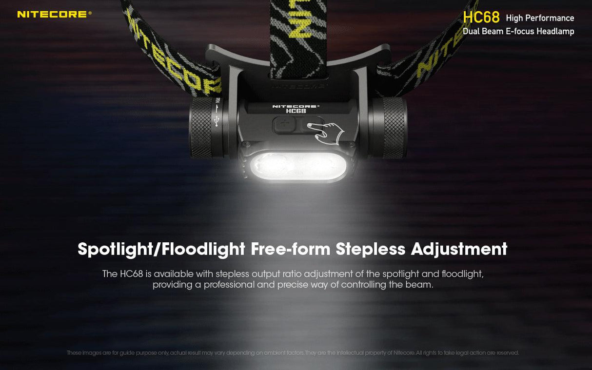 Nitecore HC68 head torch, 2000 lumens  Advantageously shopping at