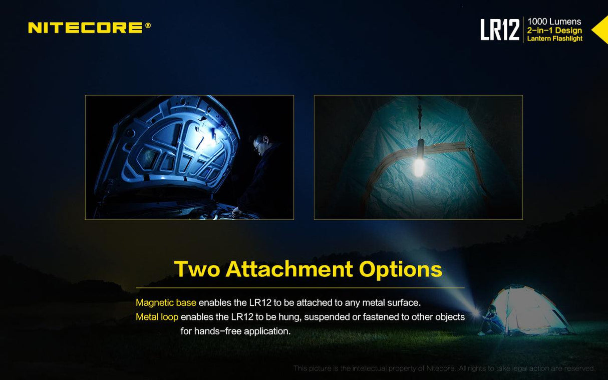 Nitecore LR12 2-in-1 LED Lantern And Torch