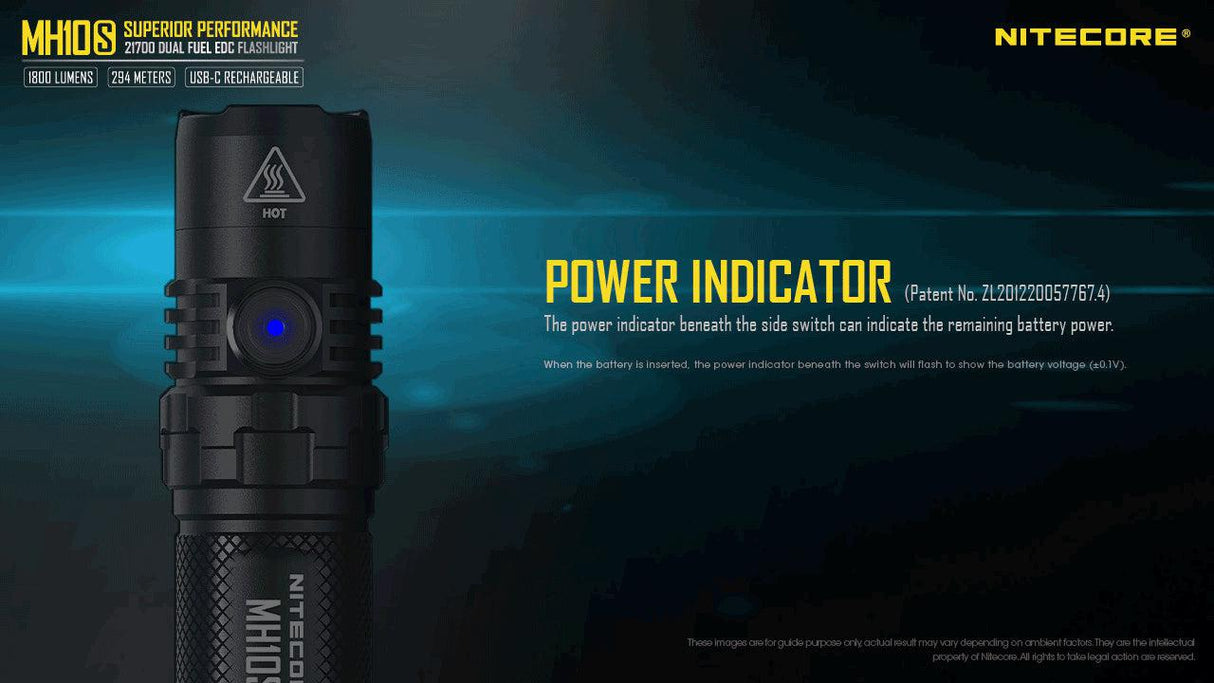 Nitecore MH10S Rechargeable LED Torch