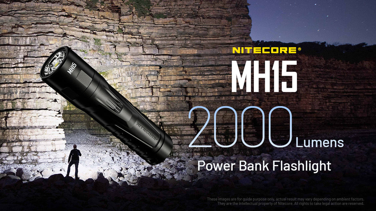 Nitecore MH15 Rechargeable LED Torch & Power Bank