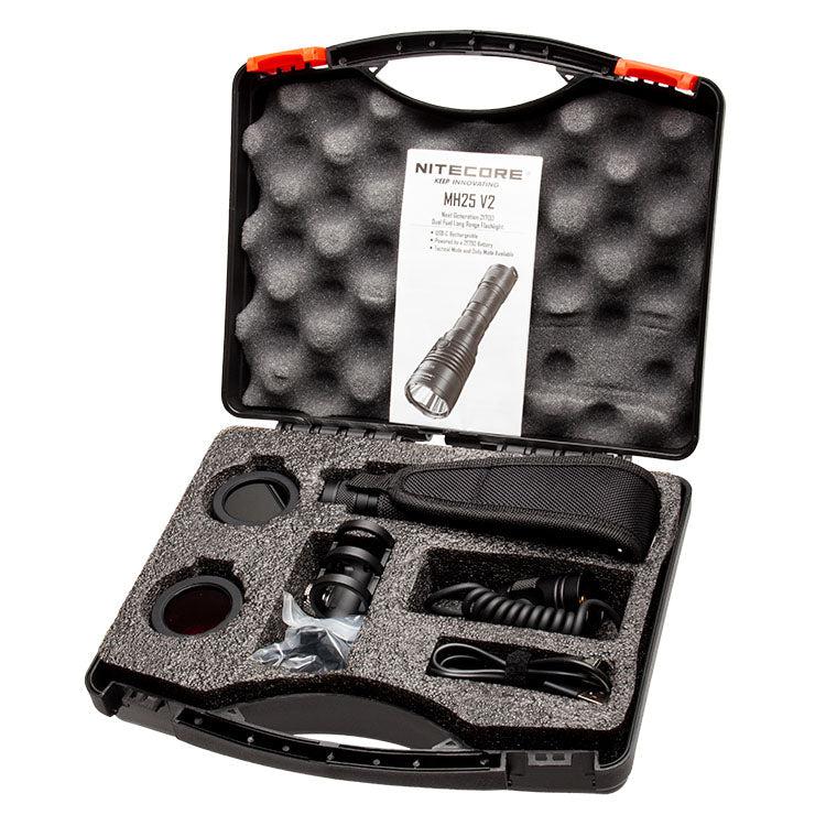 Nitecore MH25 V2 Rechargeable LED Torch Hunting Kit