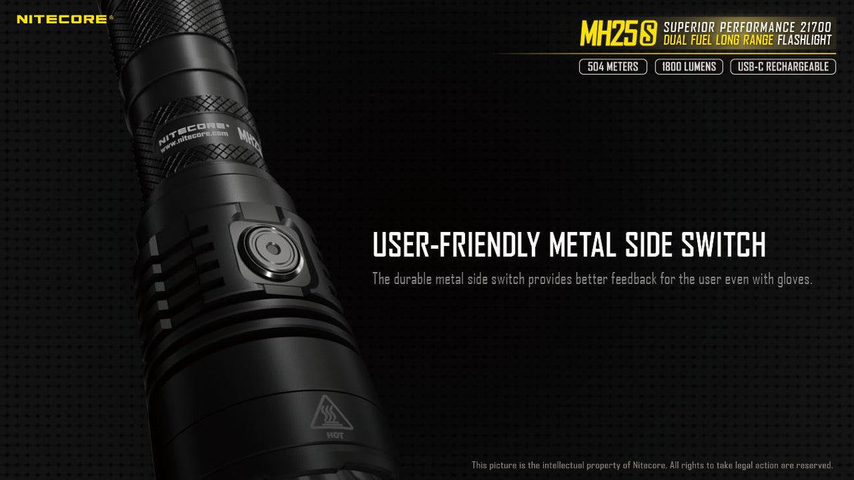 Nitecore MH25S Rechargeable LED Torch