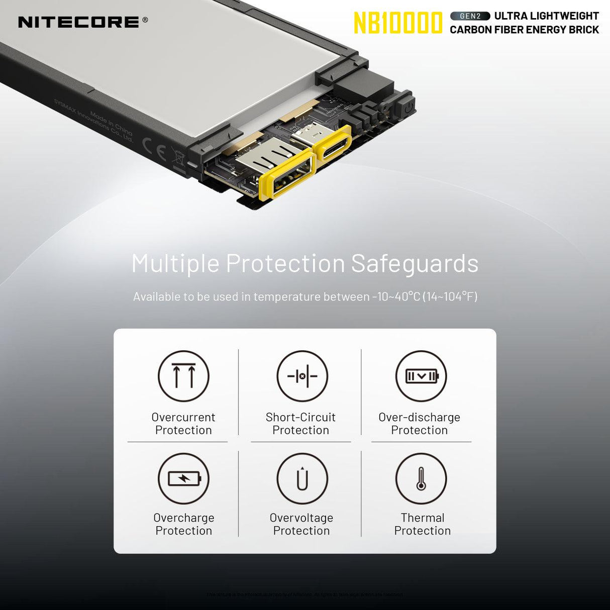 Nitecore NB10000 GEN 2 USB-C 10000 mAh Power Bank