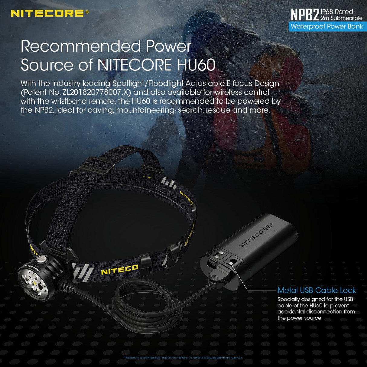 Nitecore NPB2 Waterproof 10000 mAh Power Bank