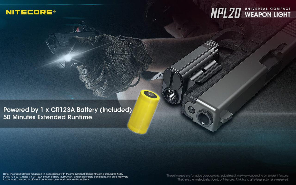Nitecore NPL20 LED Weapon Light