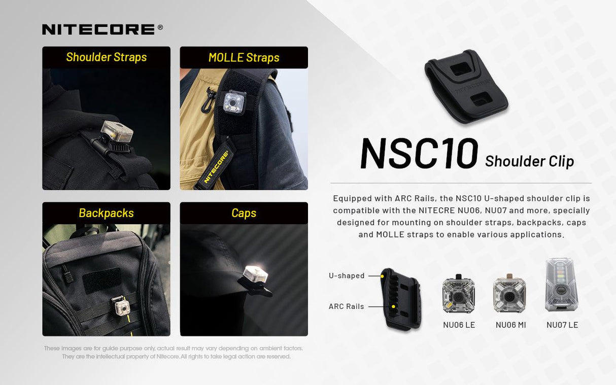 Nitecore NSC10 Shoulder Clip