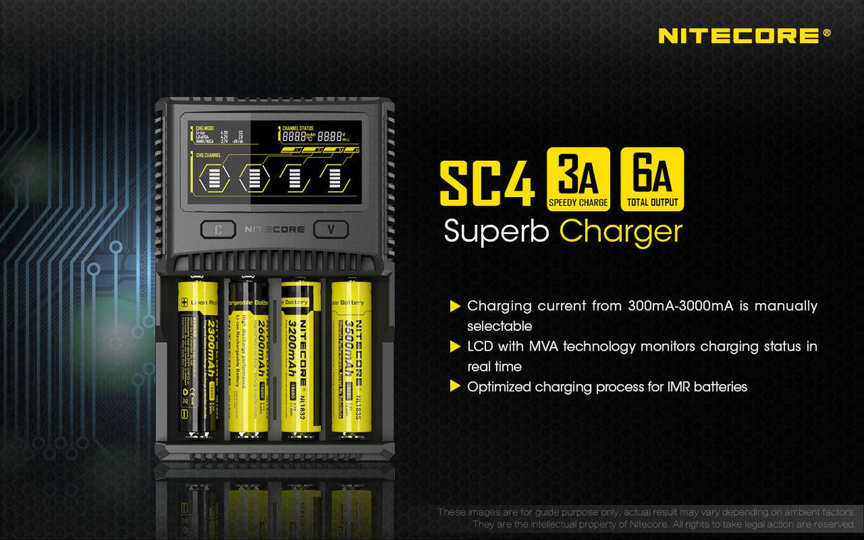 Nitecore SC4 Four Bay Li-ion/NiMH Charger