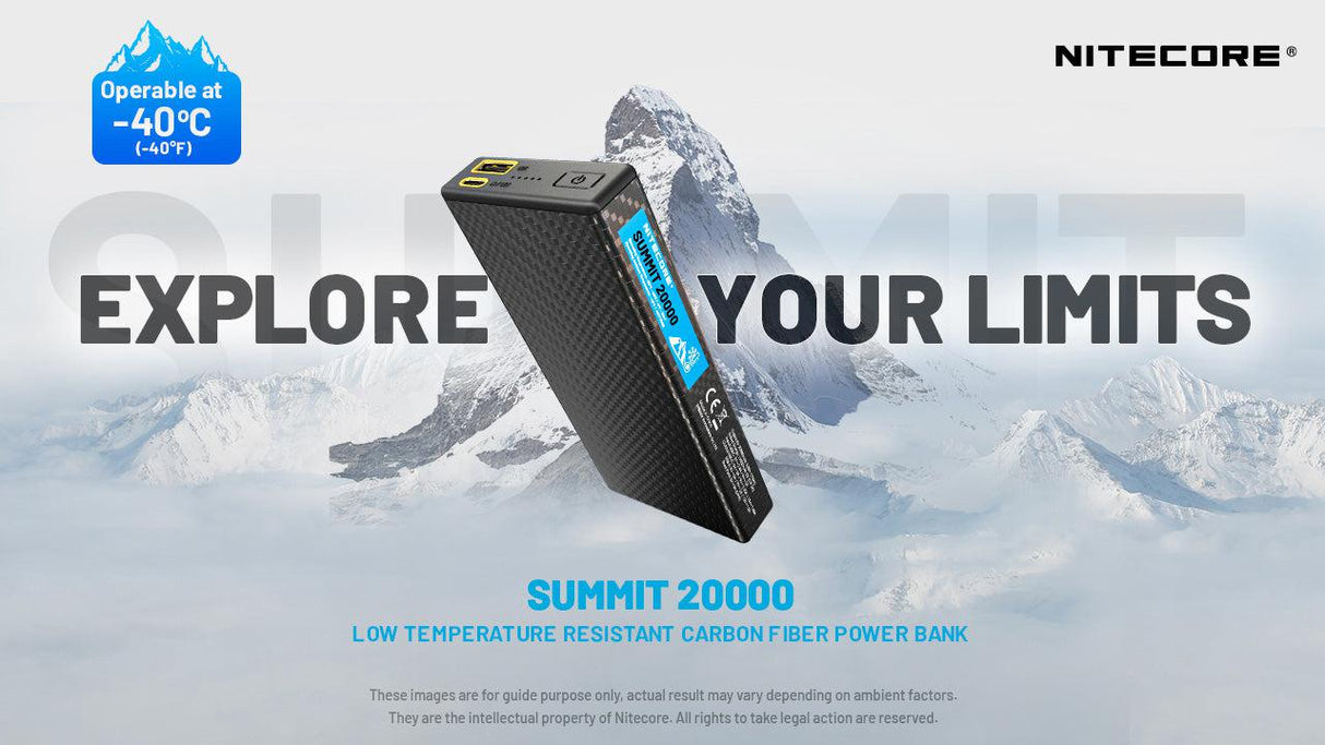 Nitecore SUMMIT 20000 Low Temperature Resistant USB-C 20000 mAh Power Bank