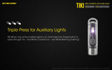 Nitecore TIKI White & UV Rechargeable LED Key Ring Torch