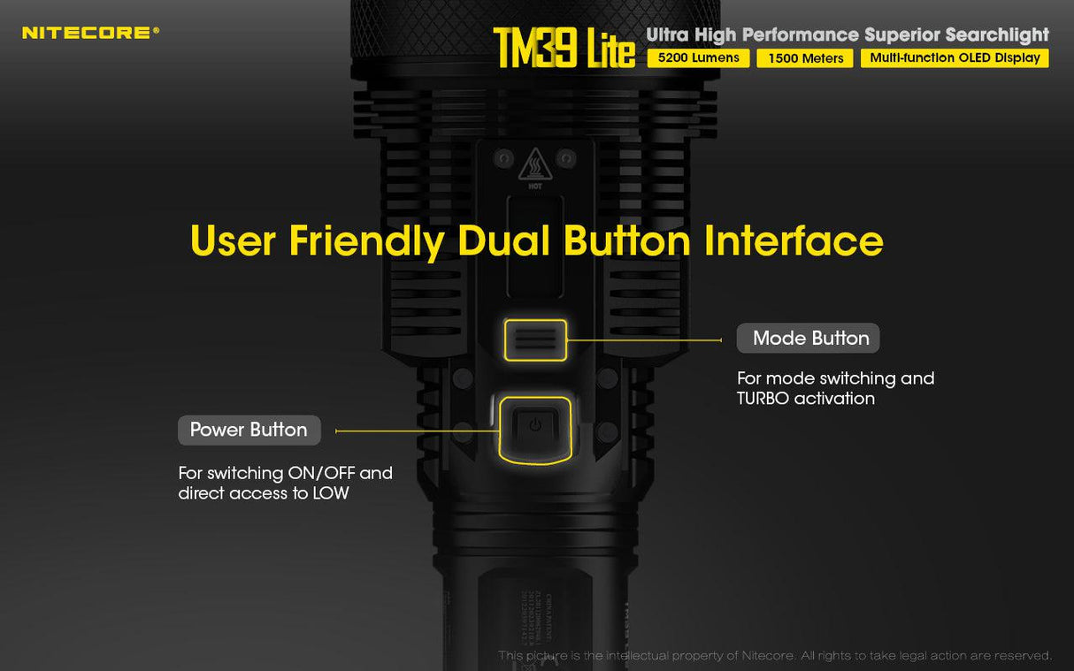 Nitecore TM39 Lite Rechargeable LED Torch
