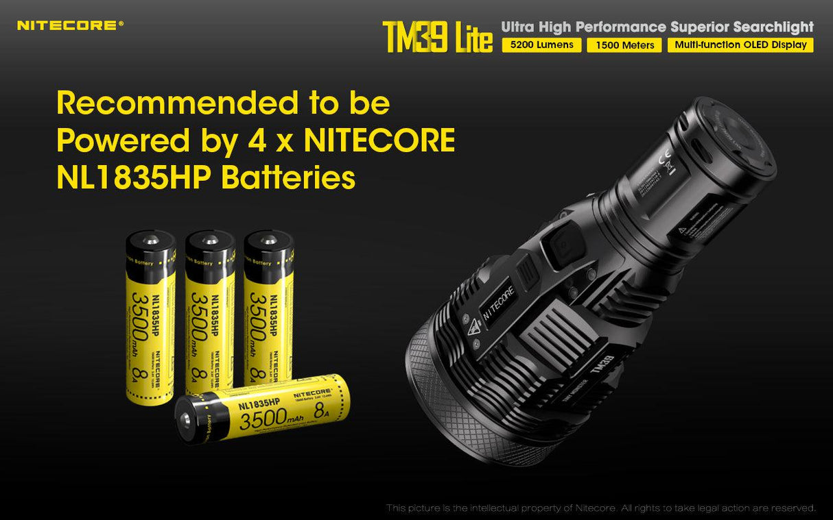 Nitecore TM39 Lite Rechargeable LED Torch