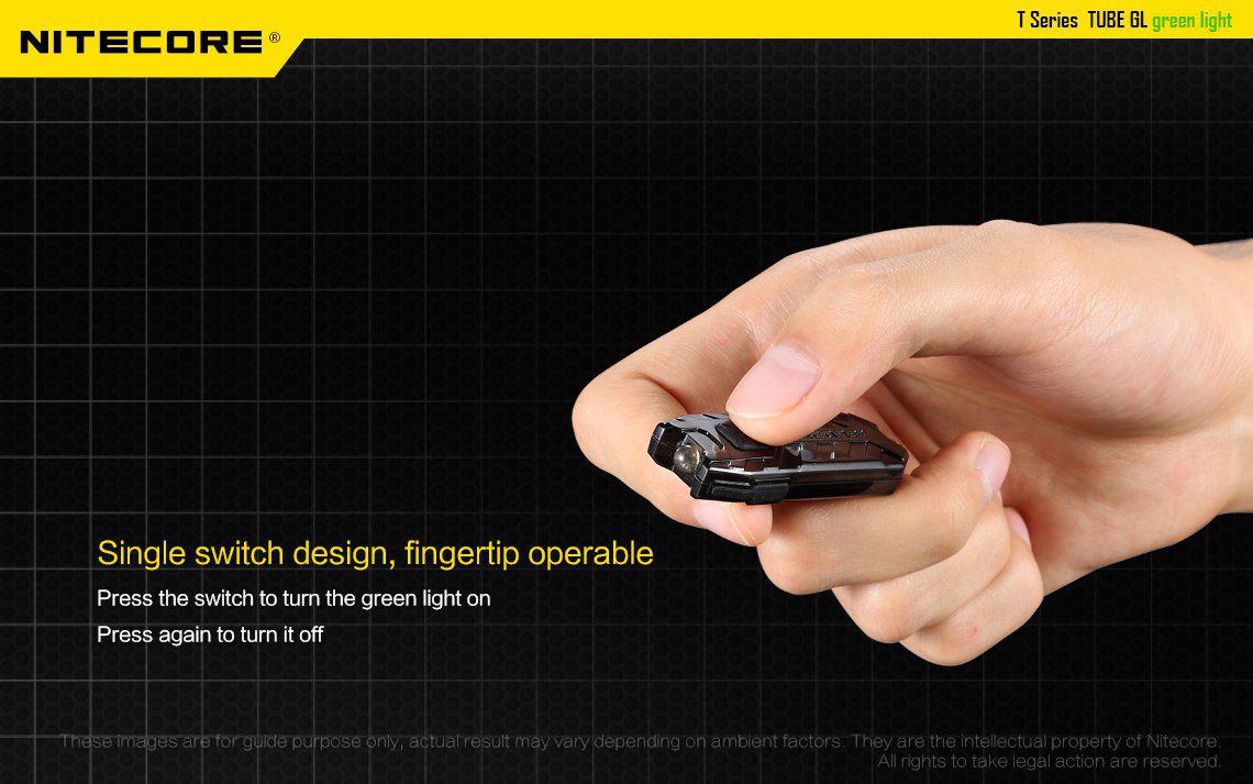 Nitecore Tube Green Light Rechargeable LED Key Ring Torch