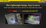 Nitecore Tube Ultraviolet Rechargeable LED Key Ring Torch
