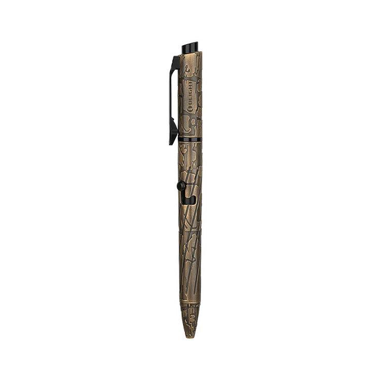 Olight Open Pro Rechargeable LED Torch, Pen & Green Laser (Limited Edition Brass Bark)