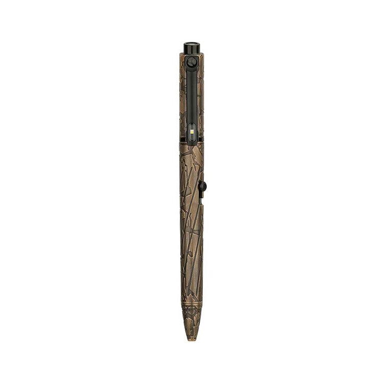 Olight Open Pro Rechargeable LED Torch, Pen & Green Laser (Limited Edition Brass Bark)