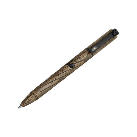 Olight Open Pro Rechargeable LED Torch, Pen & Green Laser (Limited Edition Brass Bark)
