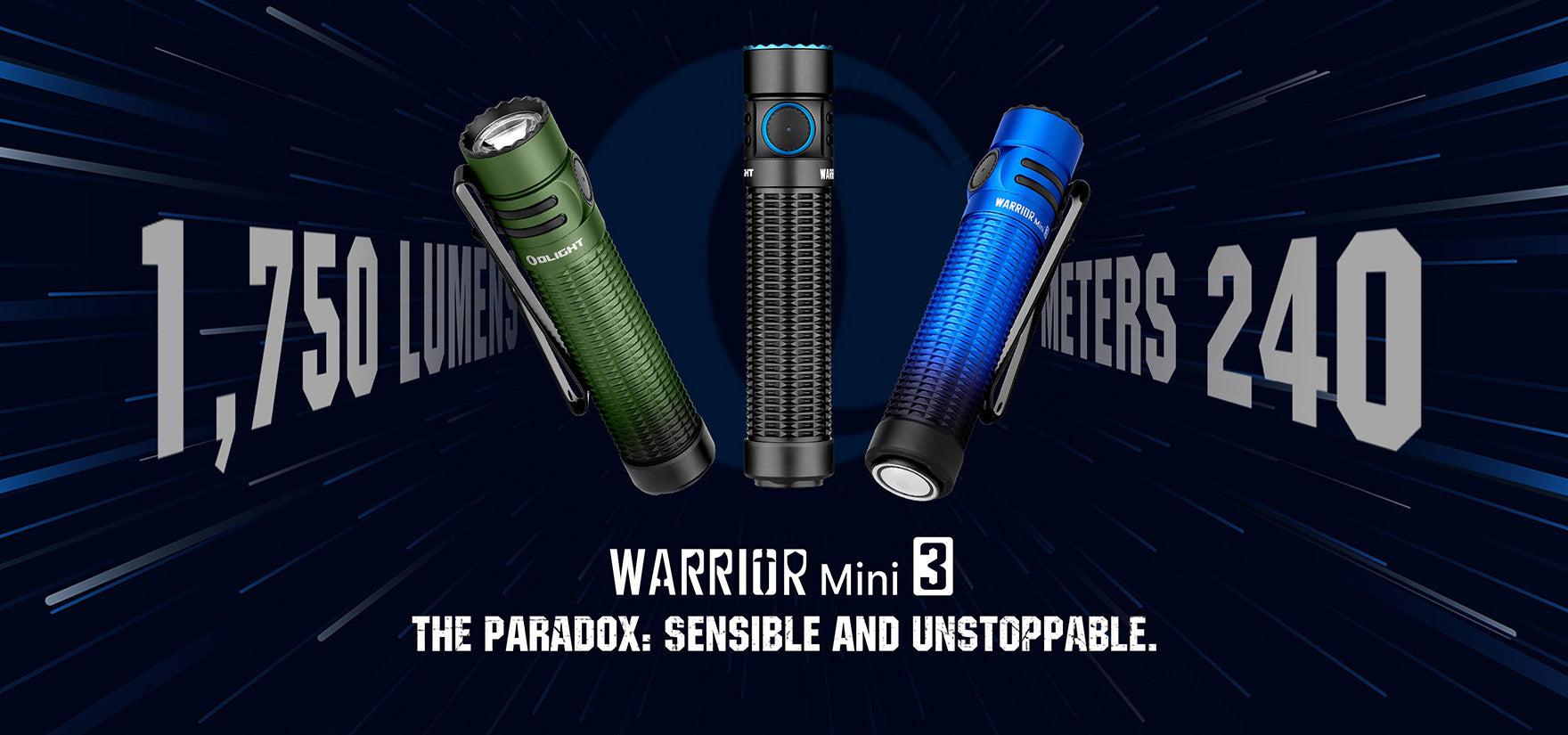 Olight Warrior Mini 3 Rechargeable LED Torch – Torch Direct Limited
