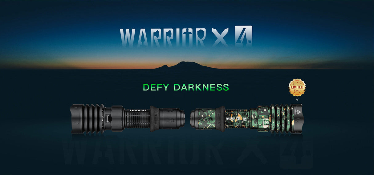 Olight Warrior X 4 Rechargeable LED Torch Kit