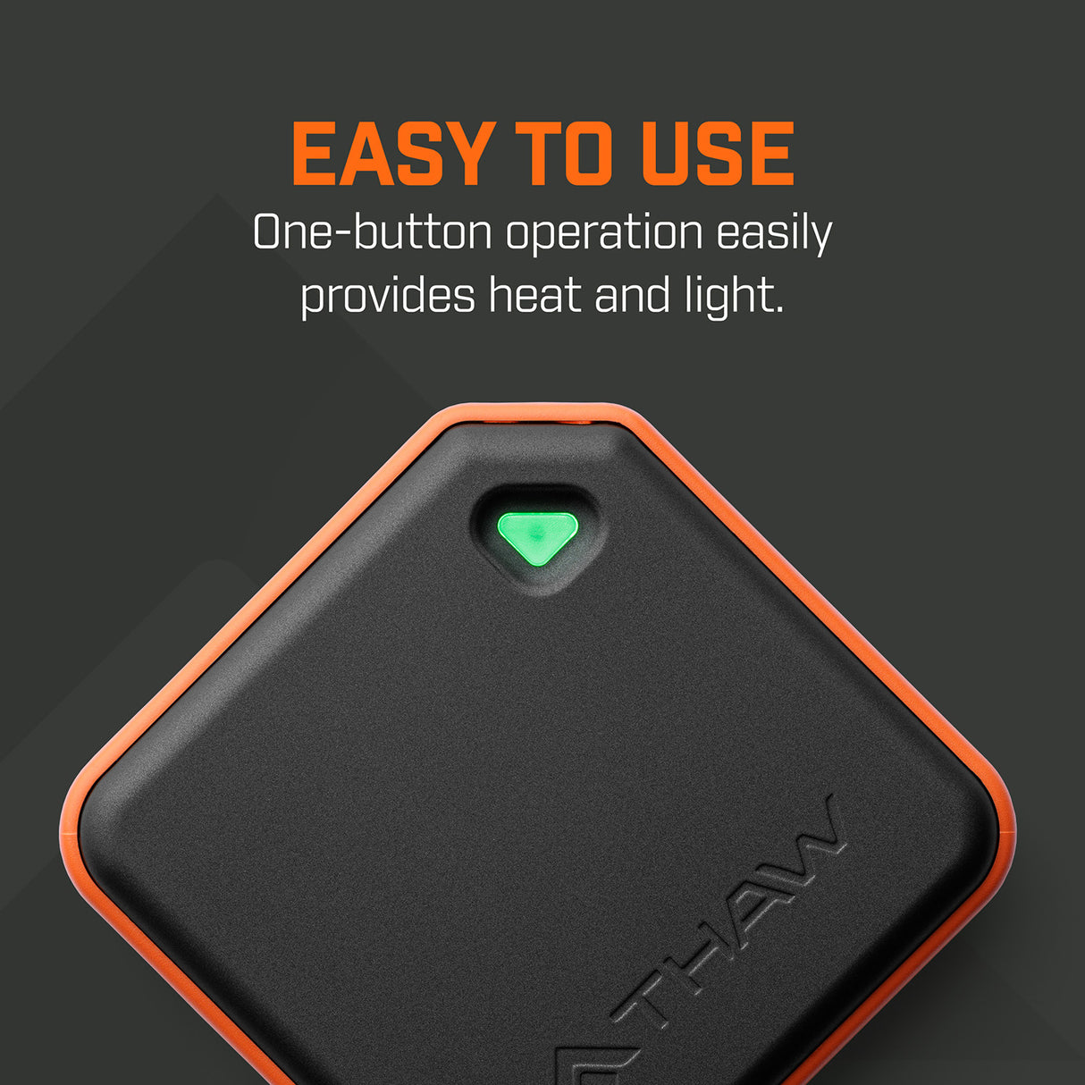 THAW 2K RC Rechargeable Hand Warmers with Integrated LED Light (Pack of 2)