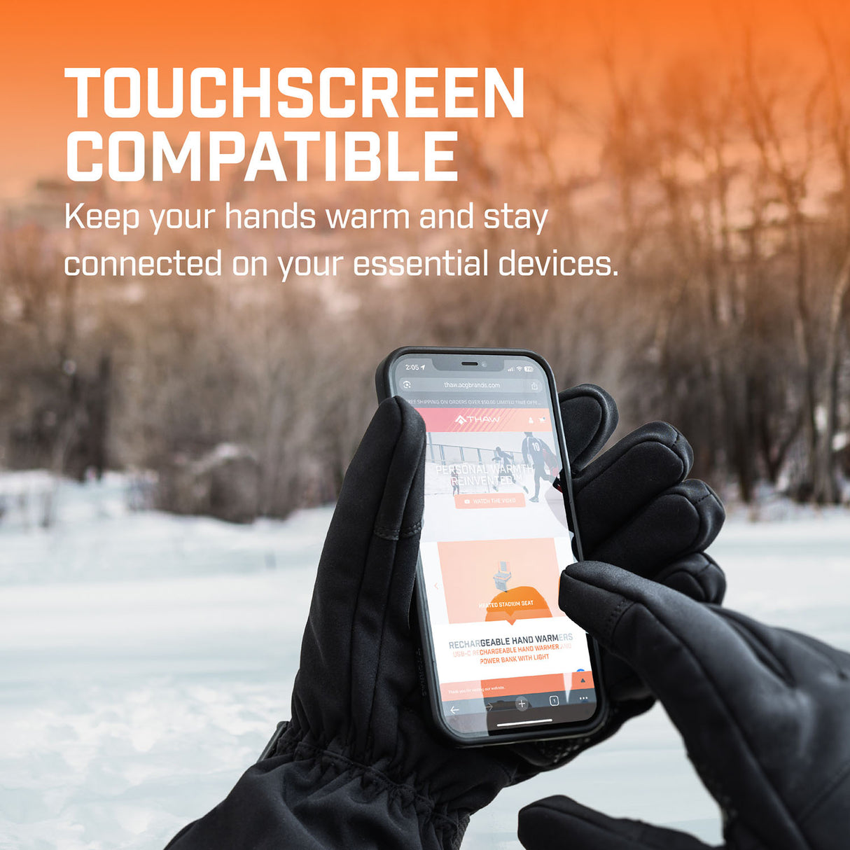 THAW Rechargeable Heated Gloves