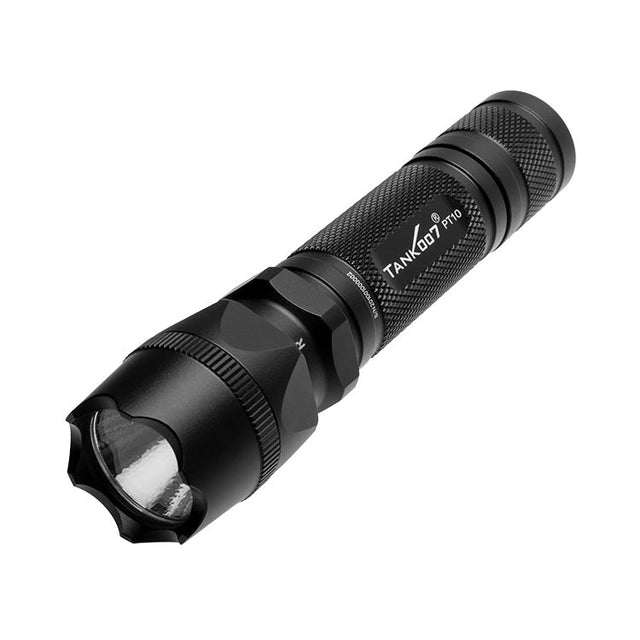 Tank007 PT10 Red LED Torch with Rechargeable Battery & Charger (Red Light)