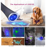 Tank007 UV6100 Ultraviolet Pet Urine Detection LED Torch with USB Rechargeable Battery (365 nm)