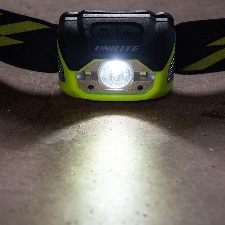 UniLite HL-7R Rechargeable Sensor LED Head Torch