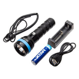 Xtar D06 1600 LED Diving Torch Kit