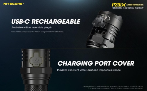 Nitecore P20iX Rechargeable LED Torch | Torch Direct