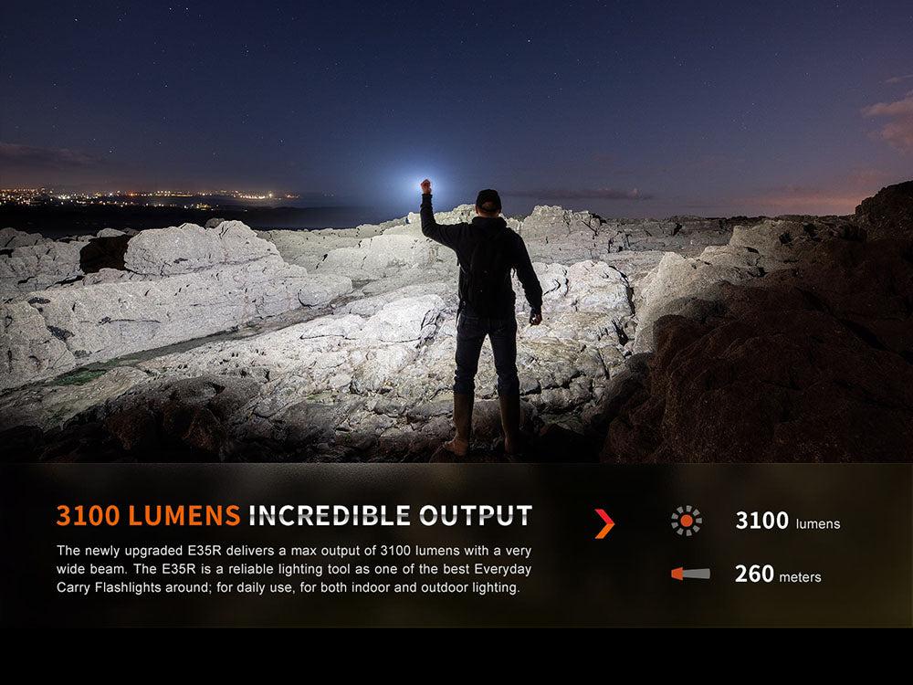 Epic Led Torch Fenix E35R Rechargeable LED Torch | Torch Direct
