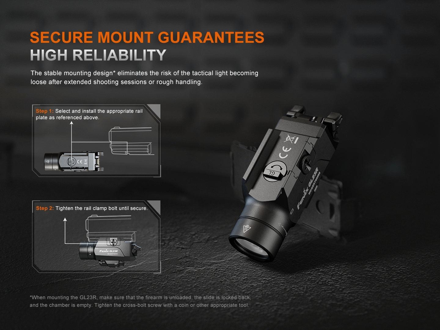 Fenix GL23R Tactical Weapon Mounted Light | Torch Direct