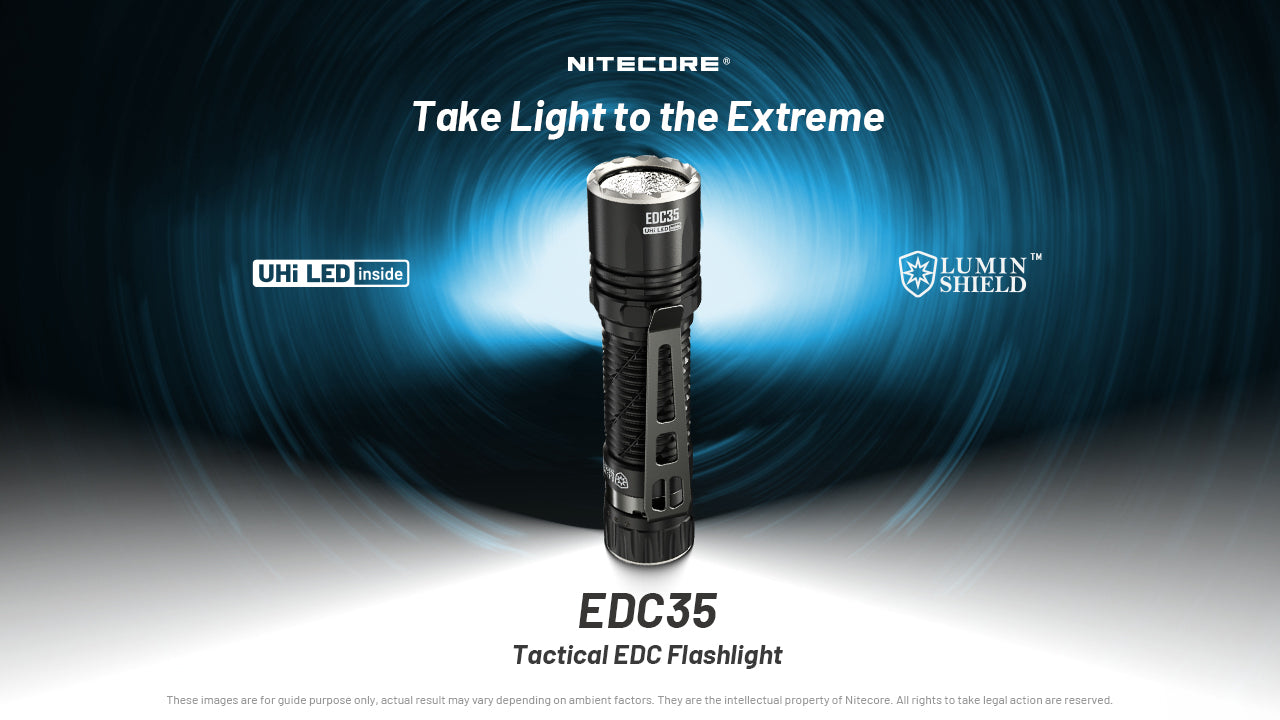 Nitecore EDC35 Slim Rechargeable LED Torch | Torch Direct