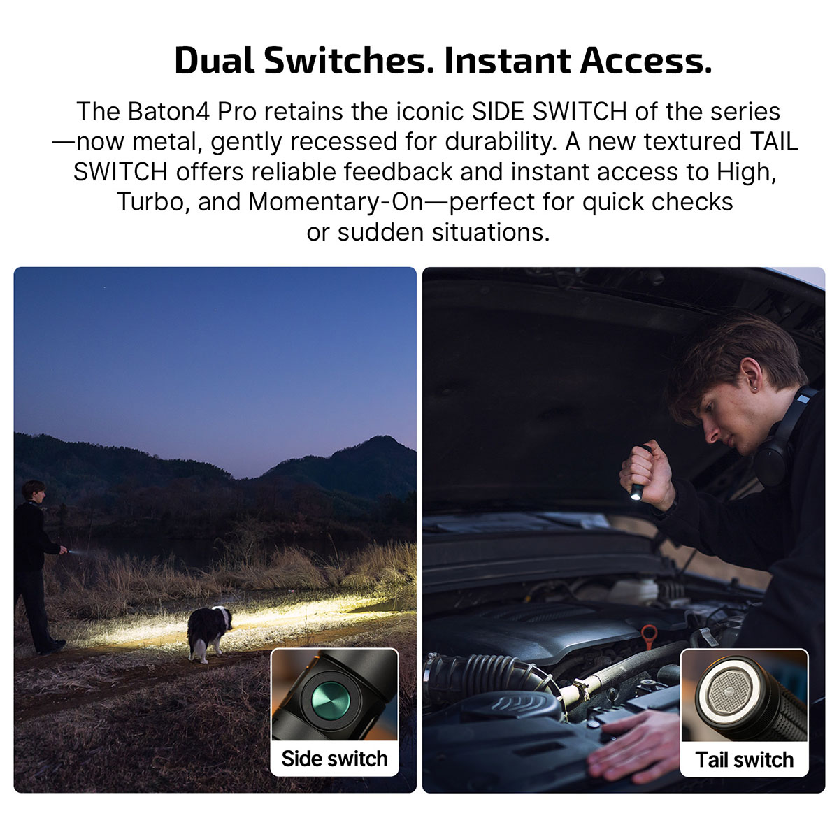 Olight Baton 4 Pro Rechargeable LED Torch | Torch Direct