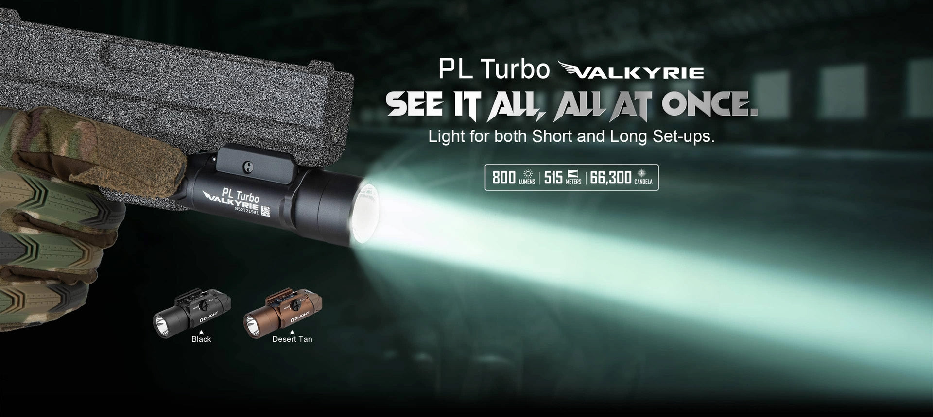 Olight PL Turbo Valkyrie Weapon Mounted Light | Torch Direct