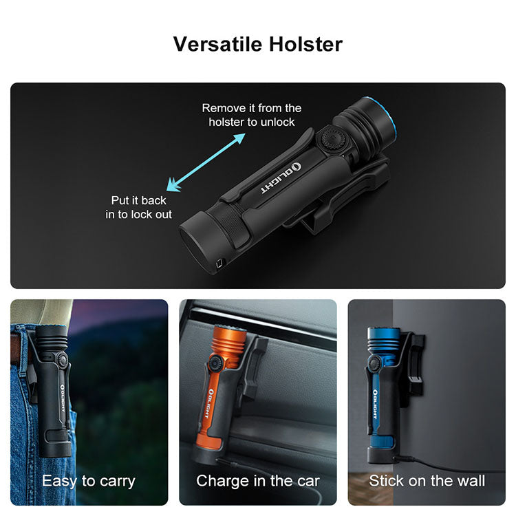 Olight Seeker 4 Pro Rechargeable LED Torch | Torch Direct