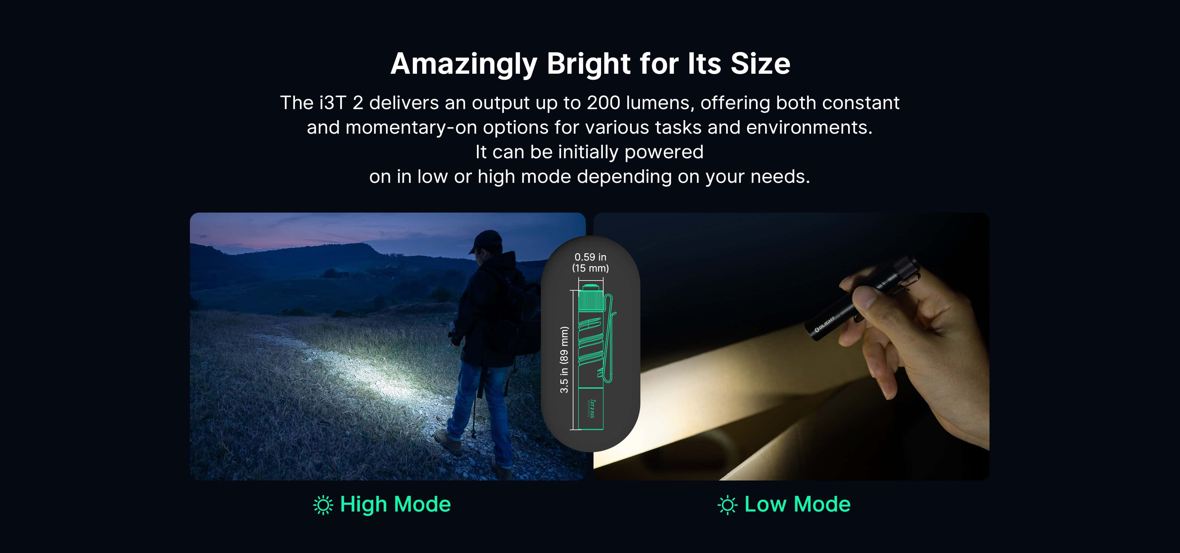 Olight i3T 2 EOS LED Torch | Torch Direct